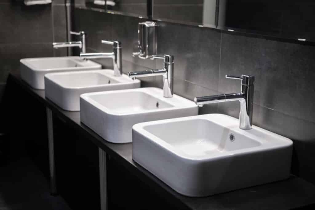 modern sinks with mirror in public toilet 2021 08 26 15 53 34 utc Medium